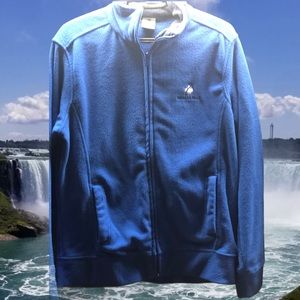 Niagara Falls sweater tourist travel blue half zip
